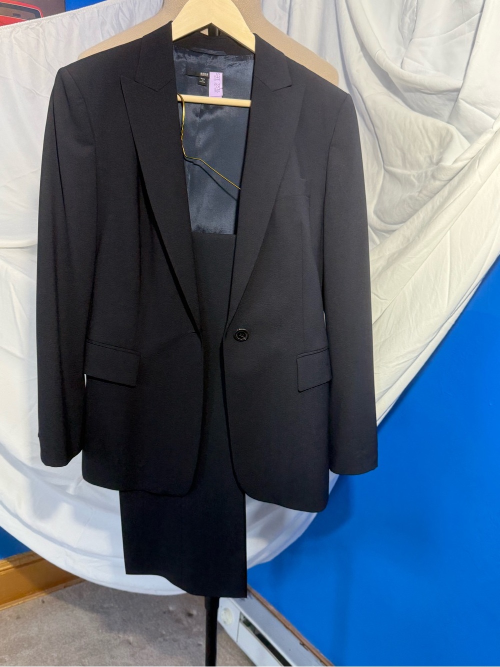 BOSS Hugo Boss Juicy6 Blazer & Tuliana2 Pants Suit Navy 4